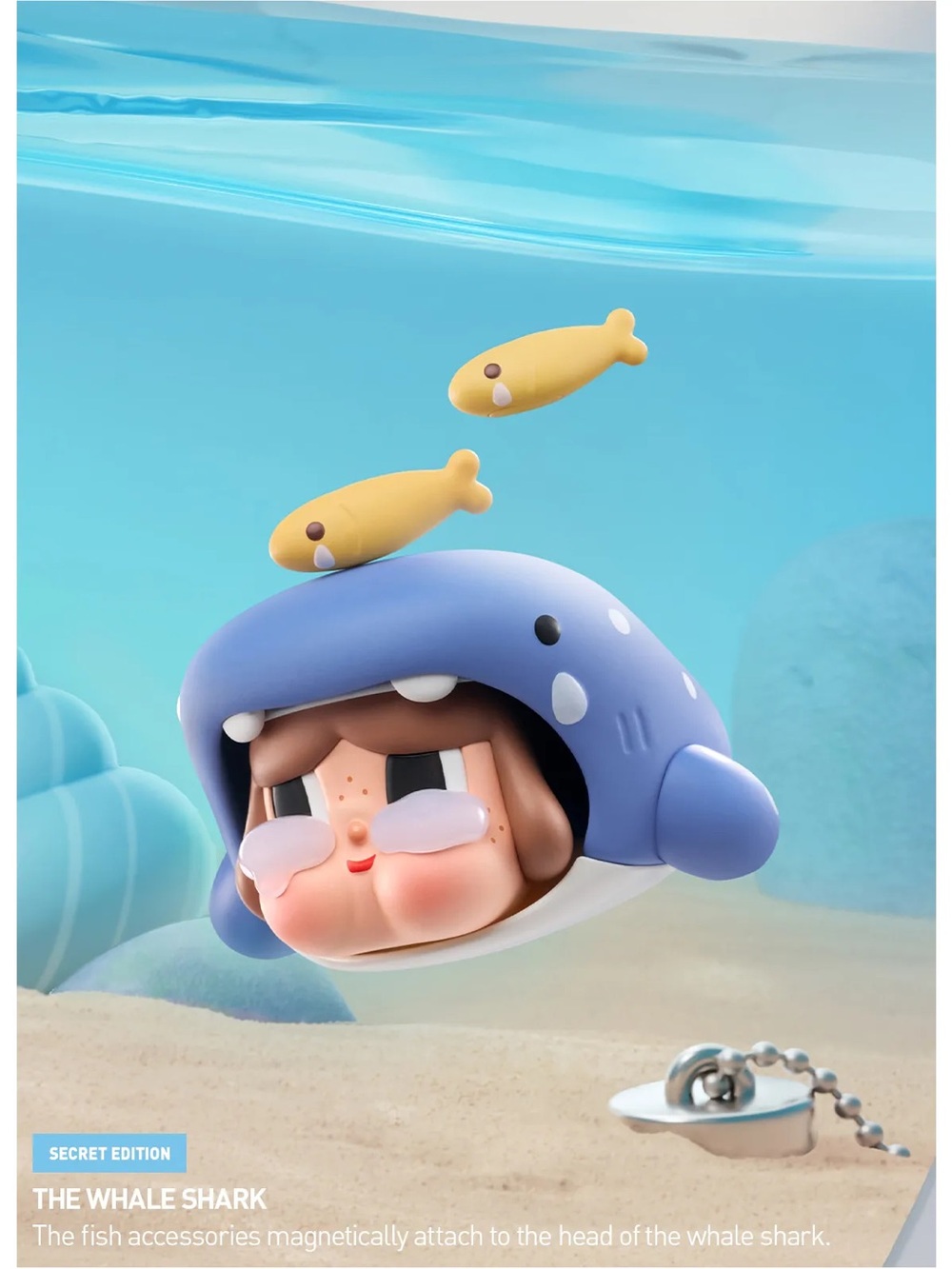 Pop Mart Crybaby Cry me an Ocean series Figure - (Secret Rare) Whale Shark